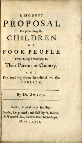 A Modest Proposal 1729 Cover (A Modest Proposal)