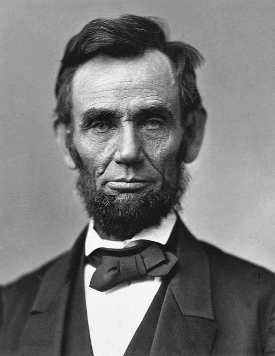 Portrait of Abraham Lincoln.
