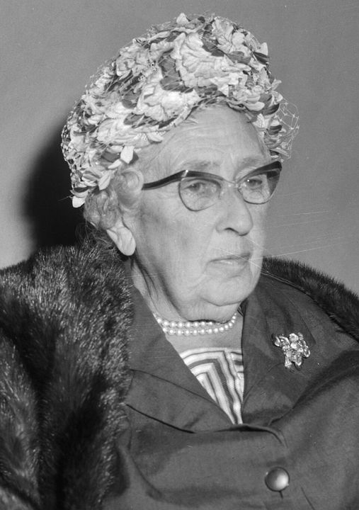 Portrait of Agatha Christie.