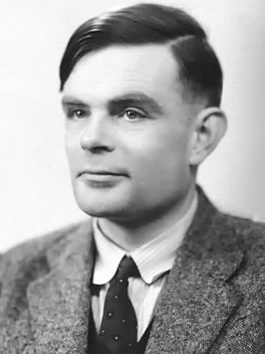 Portrait of Alan Turing.