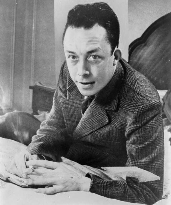 Albert Camus in 1957, the year of his Nobel Prize.
