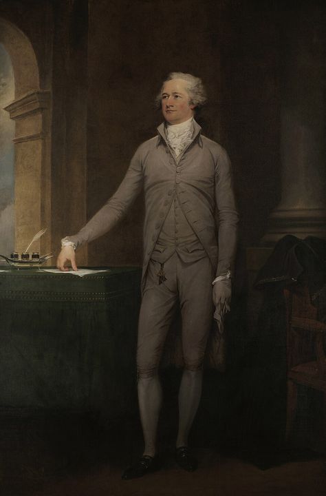 Portrait of Alexander Hamilton.