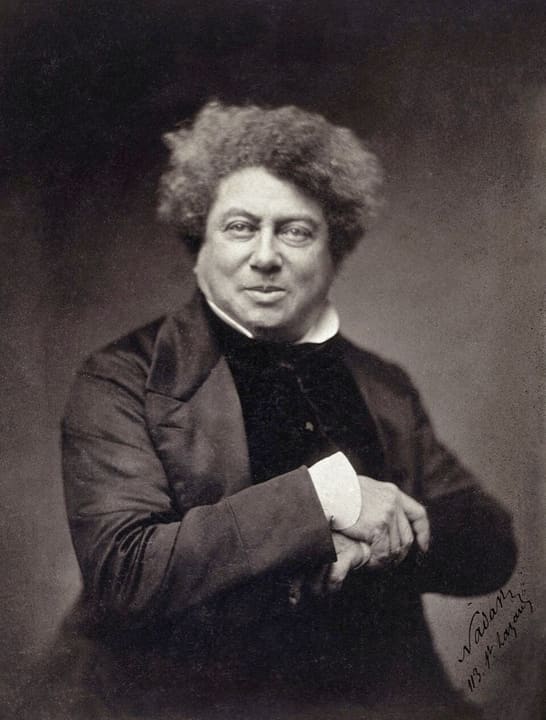 Portrait of Alexandre Dumas.