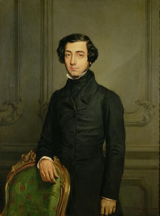Portrait of Alexis de Tocqueville.