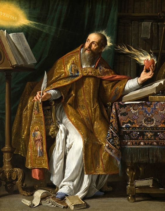 Posthumous or imagined likeness of Augustine of Hippo.