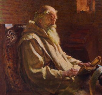 The Venerable Bede, as imagined by James Doyle Penrose (1902).