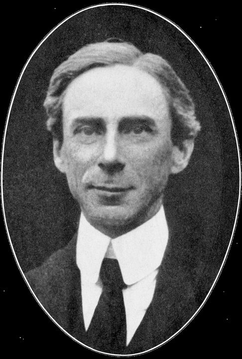 Bertrand Russell, photograph.