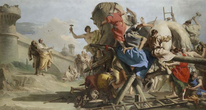 The Building of the Trojan Horse (Black Ships Before Troy: The Story of the Iliad)