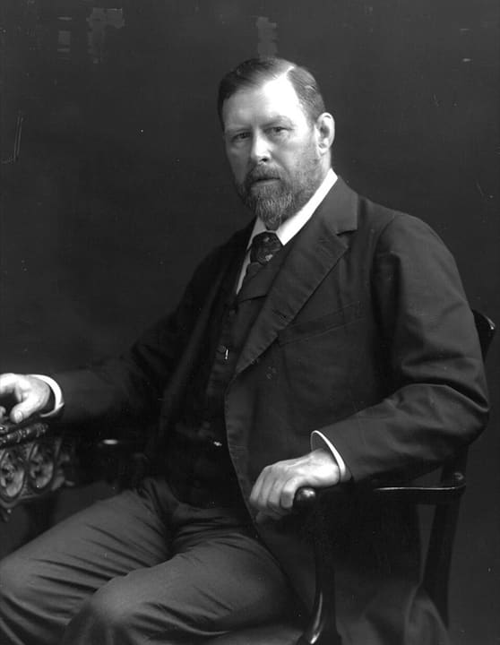 Portrait of Bram Stoker.