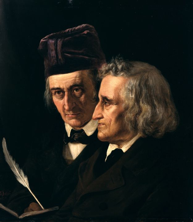Portrait of Jacob and Wilhelm Grimm.