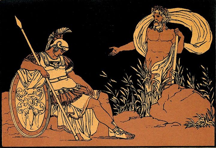 B. PINELLI, Enea e il Tevere (Aeneas)