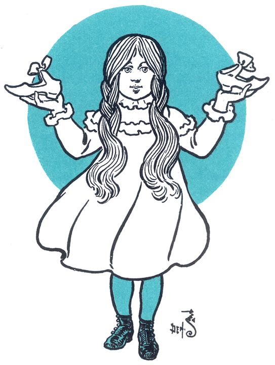 Dorothy Gale with silver shoes (Dorothy Gale)