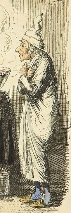 Scrooges third visitor-John Leech 1843-detail (Ebenezer Scrooge)