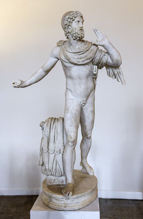(Venice) Ancient Roman statues in the Museo archeologico nazionale - Ulysses (Odysseus)