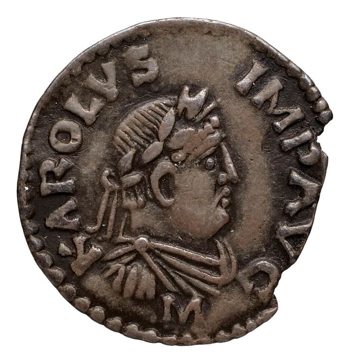 Posthumous or imagined likeness of Charlemagne.