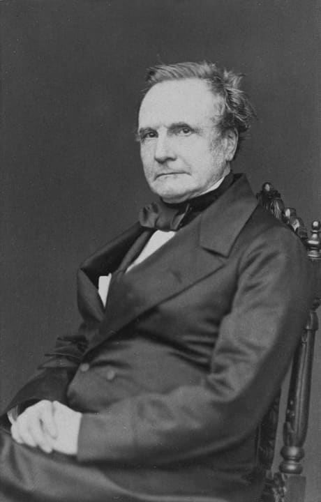 Portrait of Charles Babbage.