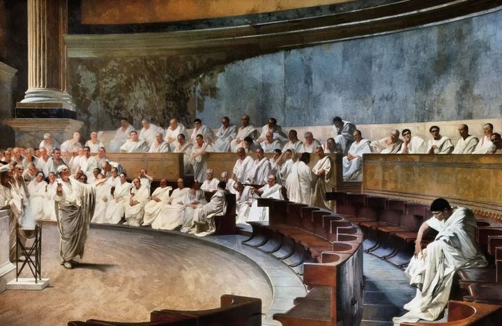 Cicerone denuncia CatilinaCicero Denounces Catiline (First Oration Against Catiline)