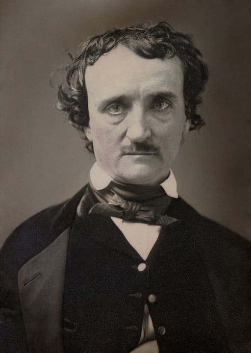 Portrait of Edgar Allan Poe.