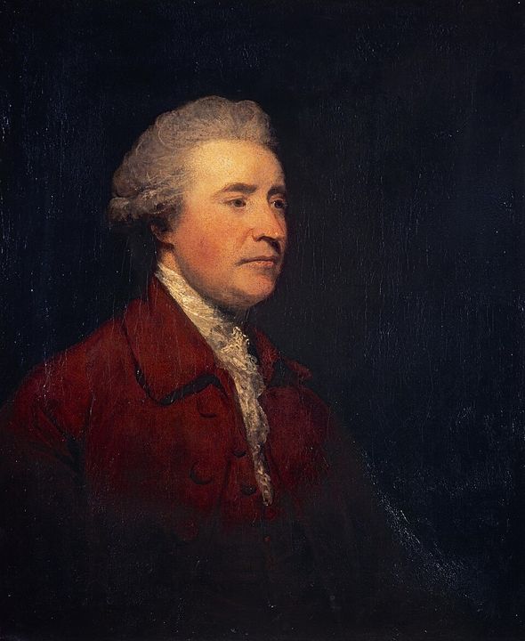 Portrait of Edmund Burke.