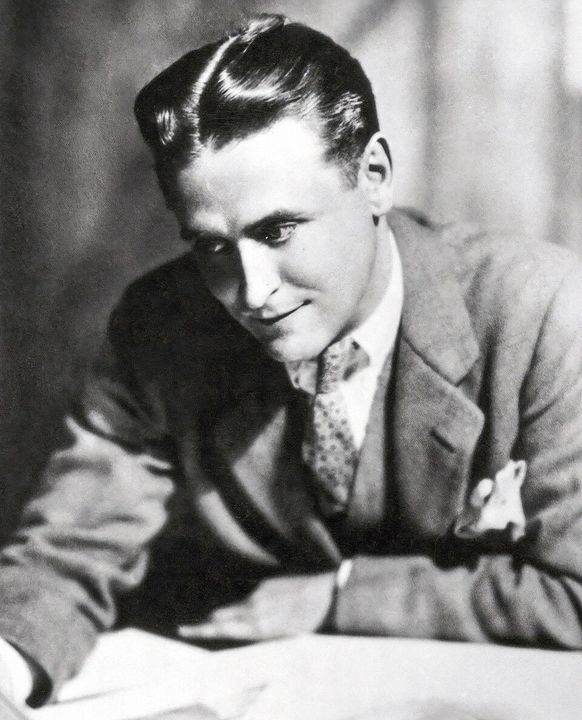 Portrait of F. Scott Fitzgerald.
