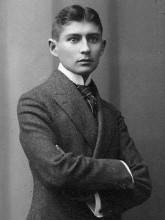 Portrait of Franz Kafka.