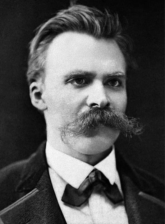 Portrait of Friedrich Nietzsche.