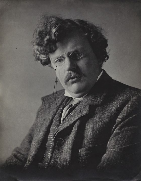 Portrait of G. K. Chesterton (1909).