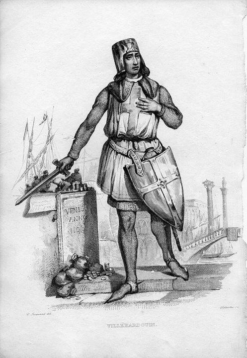 Geoffrey de Villehardouin, 19th-century engraving after Claude Jacquand.