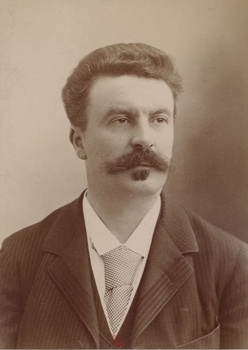 Portrait of Guy de Maupassant.