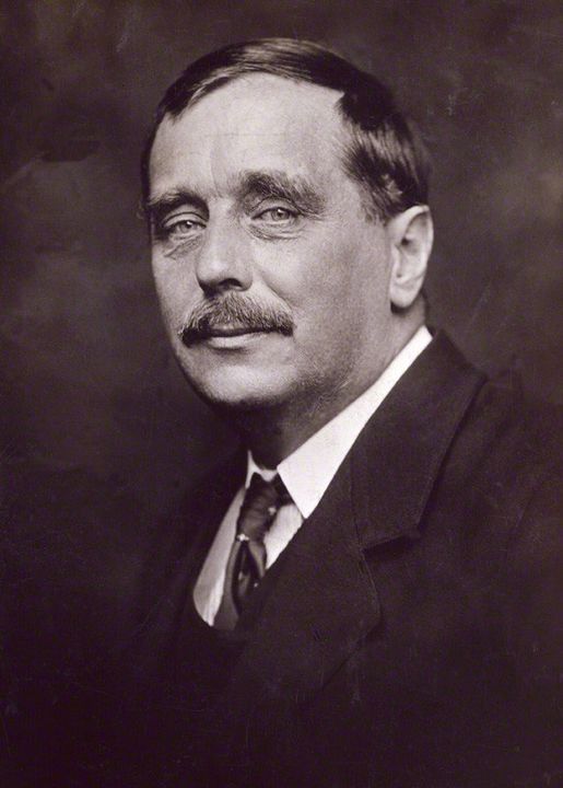 Portrait of H. G. Wells.