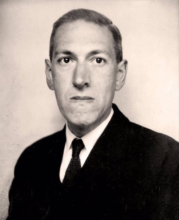 Portrait of H. P. Lovecraft.
