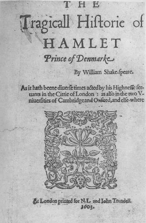 Hamlet Q1 Frontispiece 1603 (Hamlet)