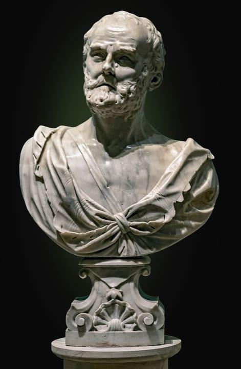 Posthumous or imagined likeness of Heraclitus.