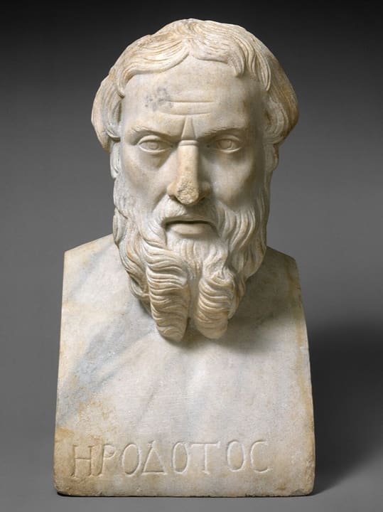 Posthumous or imagined likeness of Herodotus.