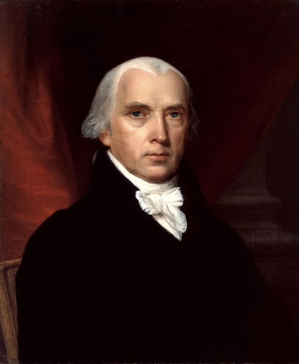 Portrait of James Madison.