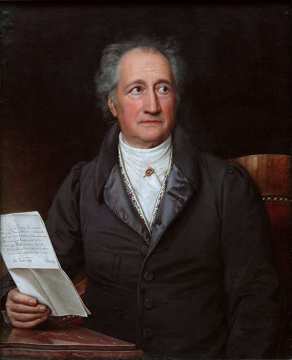 Johann Wolfgang von Goethe, painted by Joseph Karl Stieler (1828).