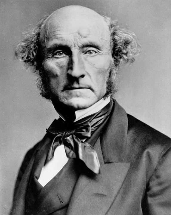 Portrait of John Stuart Mill (circa 1870).