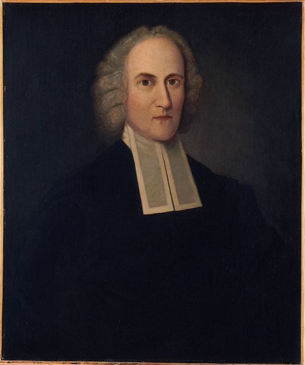Posthumous or imagined likeness of Jonathan Edwards.