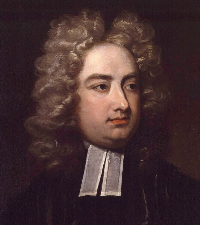 Portrait of Jonathan Swift.