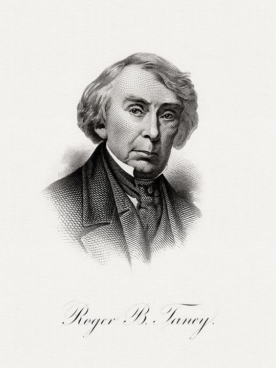 TANEY, Roger B-Treasury (BEP engraved portrait) (Roger B. Taney)
