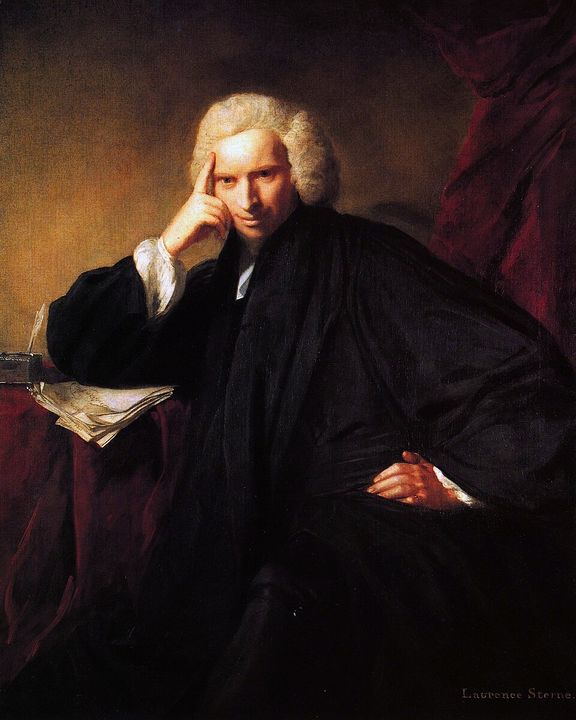 Laurence Sterne, painted by Joshua Reynolds (1760).