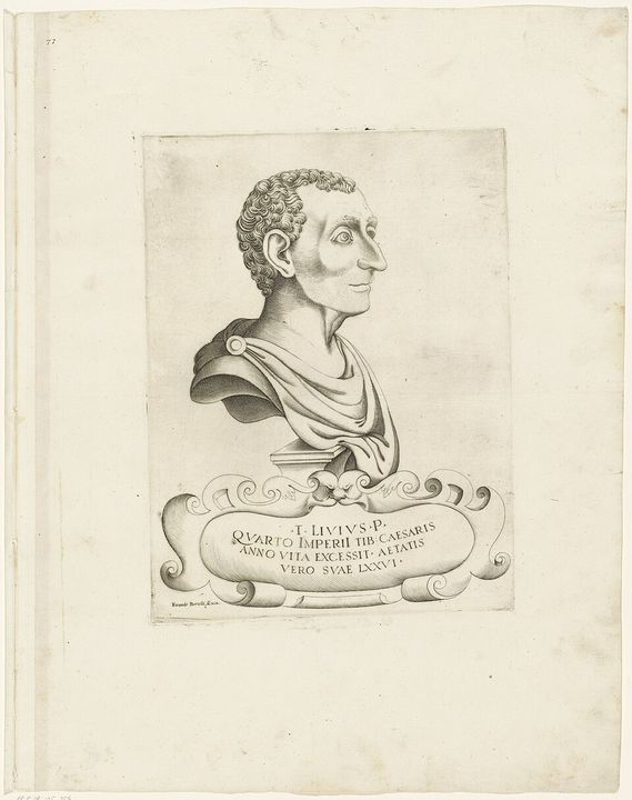 Livy as imagined in a sixteenth-century engraving.