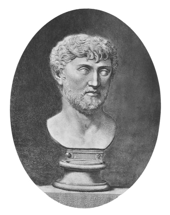 Posthumous or imagined likeness of Lucretius.