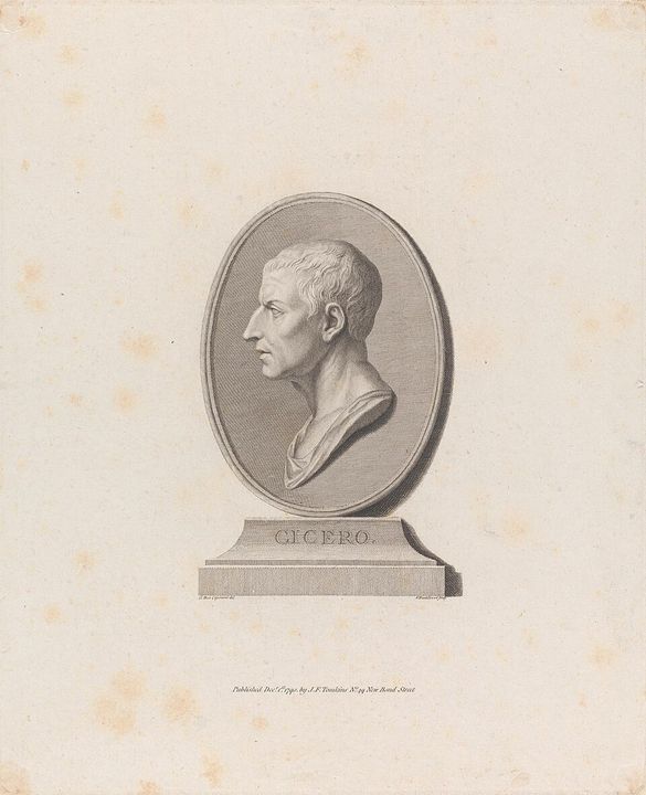 Cicero, engraving by Francesco Bartolozzi (1790).