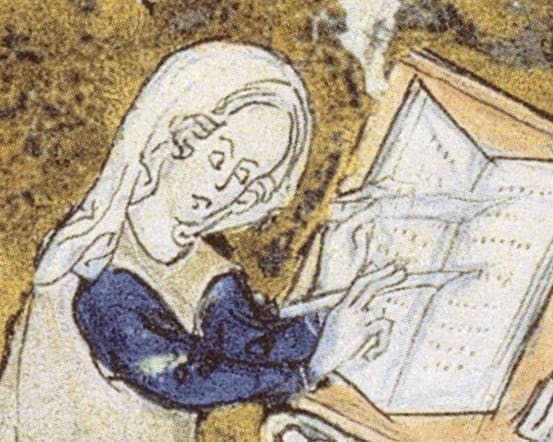 Posthumous or imagined likeness of Marie de France.