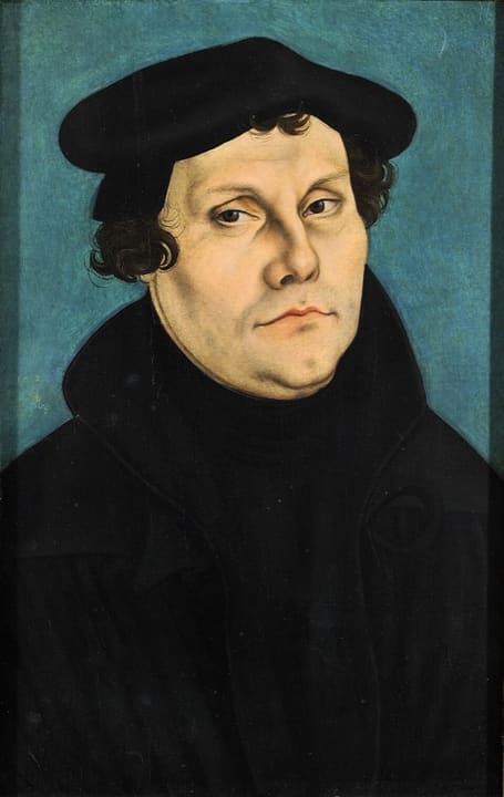 Portrait of Martin Luther.