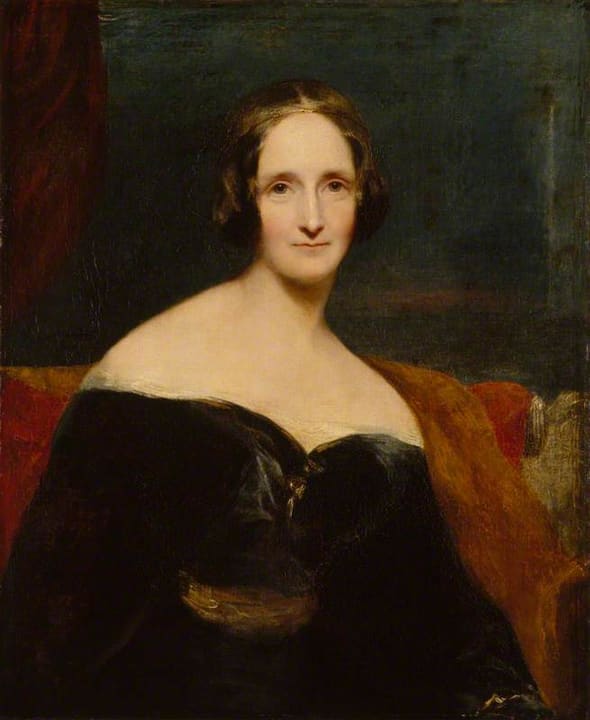 Portrait of Mary Shelley.