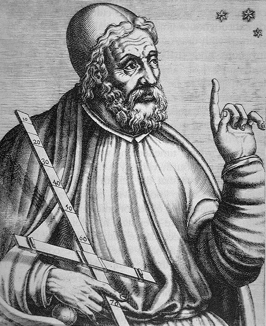 Ptolemy as imagined in André Thévet's Vrais pourtraits (1584).