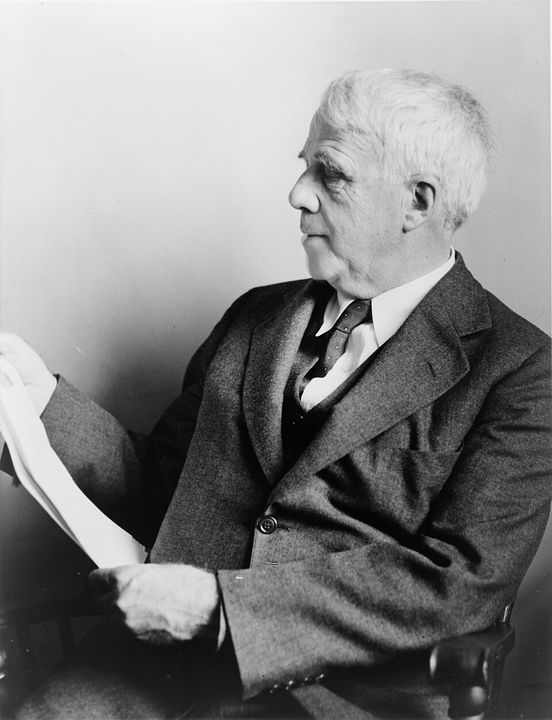 Portrait of Robert Frost.
