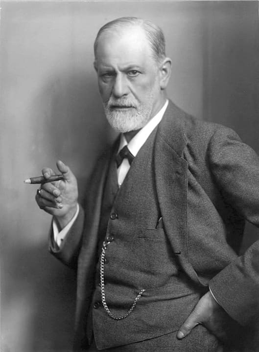 Portrait of Sigmund Freud.